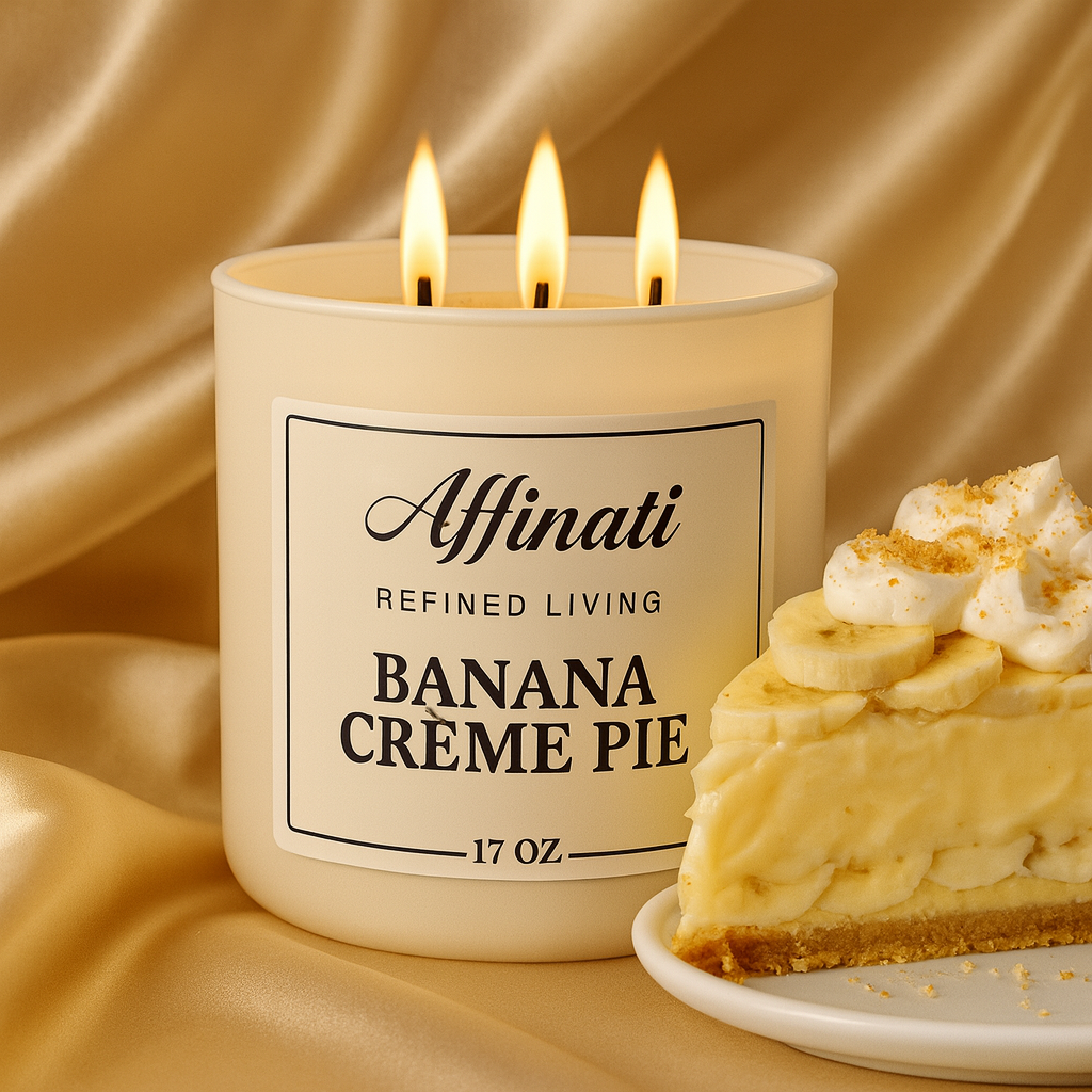 Banana Creme Pie 3-Wick Candle - Affinati