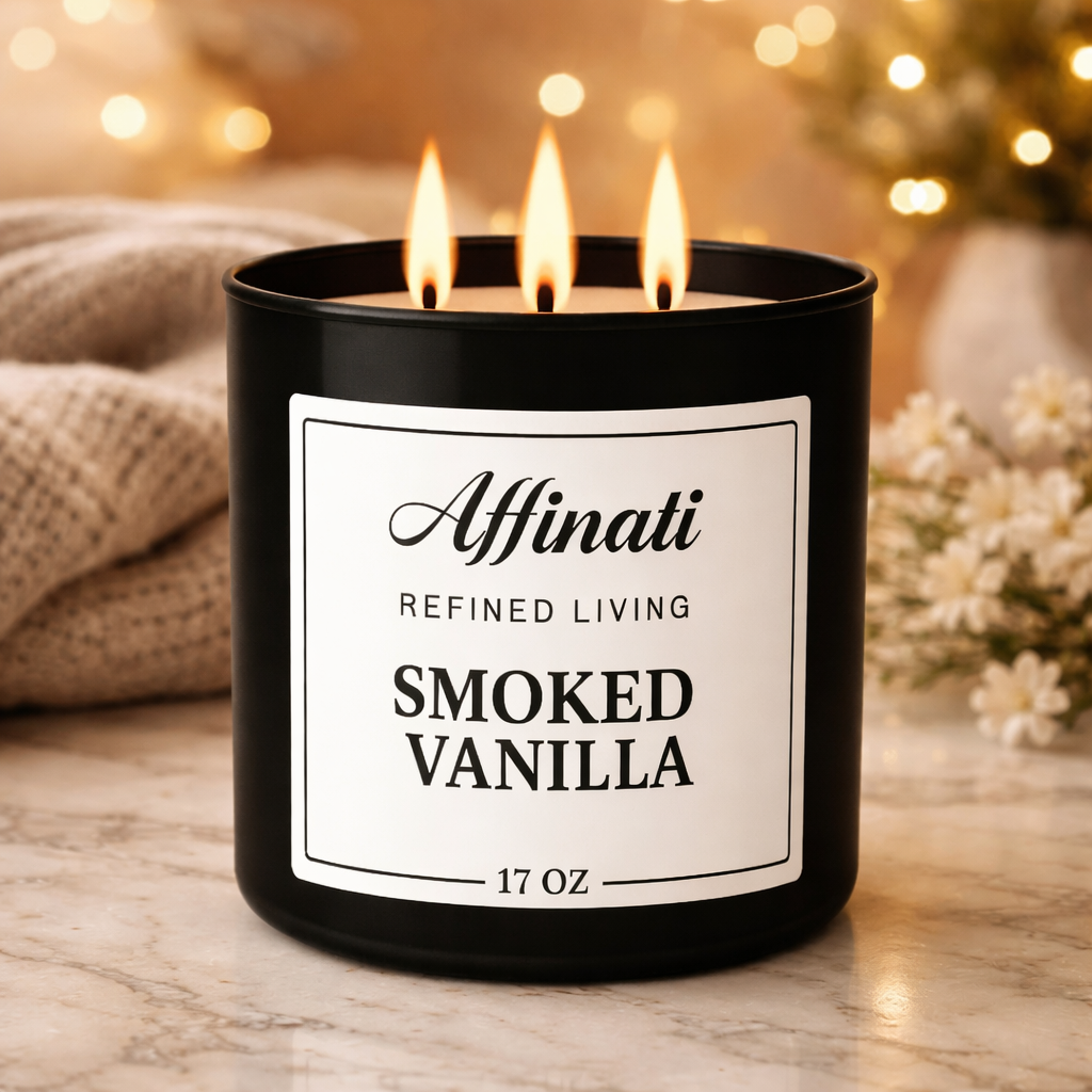 Smoked Vanilla 3-Wick Candle - Affinati