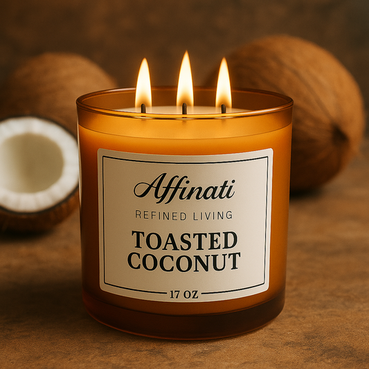 Toasted Coconut 3-Wick Candle - Affinati