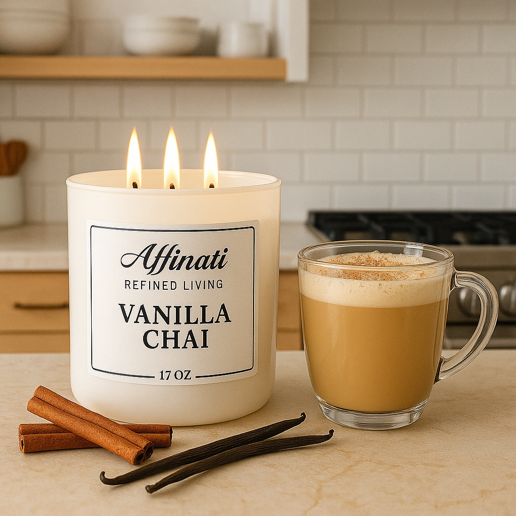 Vanilla Chai 3-Wick Candle - Affinati