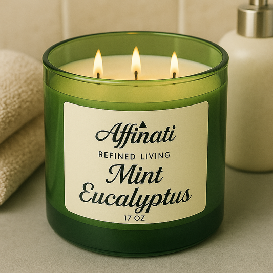 Mint Eucalyptus 3-Wick Candle - Affinati