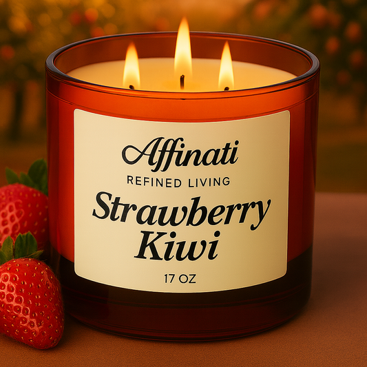 Strawberry Kiwi 3-Wick Candle - Affinati