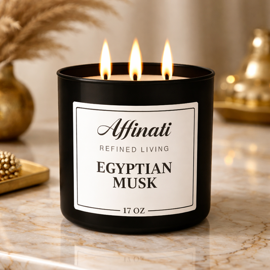 Egyptian Musk 3-Wick Candle - Affinati