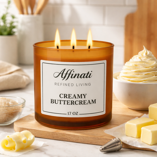 Creamy Buttercream 3-Wick Candle - Affinati