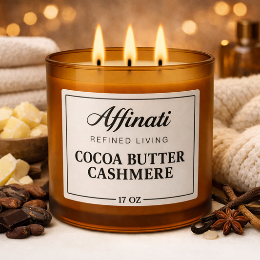 Cocoa Butter Cashmere 3-Wick Candle - Affinati