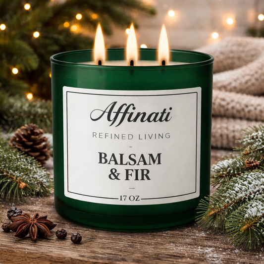 Balsam & Fir 3-Wick Candle - Affinati