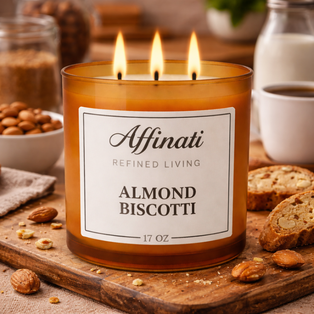 Almond Biscotti 3-Wick Candle - Affinati
