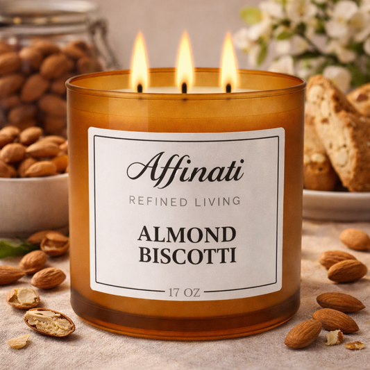 Almond Biscotti 3-Wick Candle - Affinati