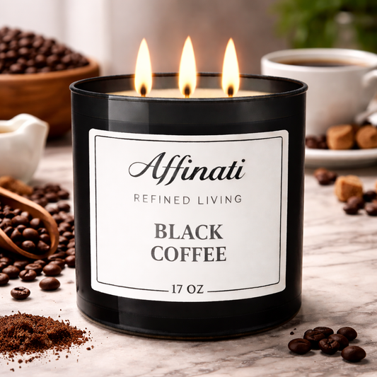 Black Coffee 3-Wick Candle - Affinati