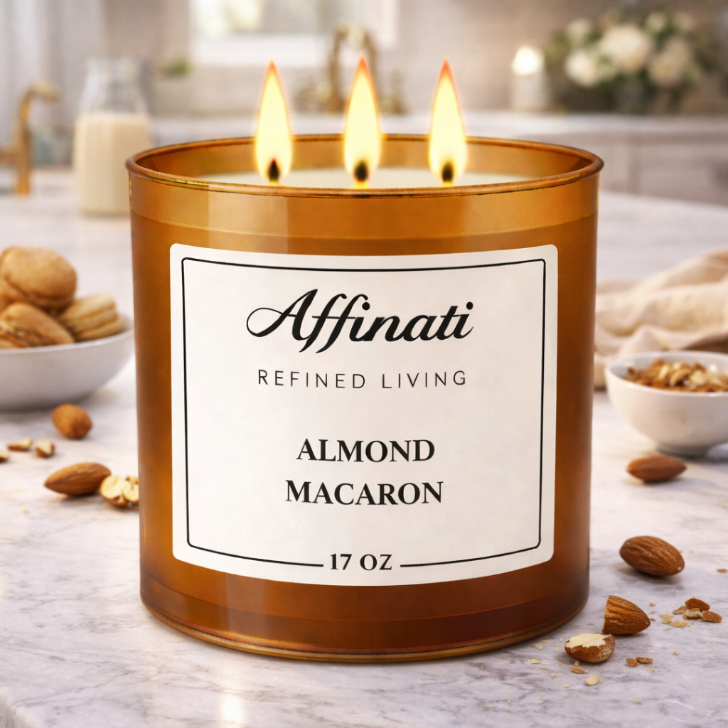 Almond Macaron 3-Wick Candle - Affinati