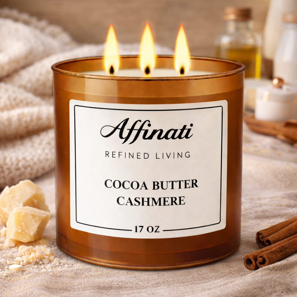 Cocoa Butter Cashmere 3-Wick Candle - Affinati