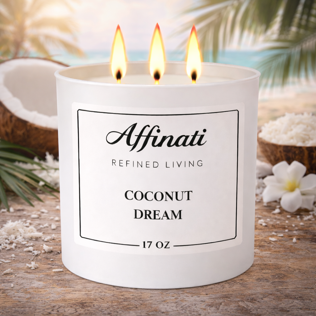 Coconut Dream 3-Wick Candle - Affinati
