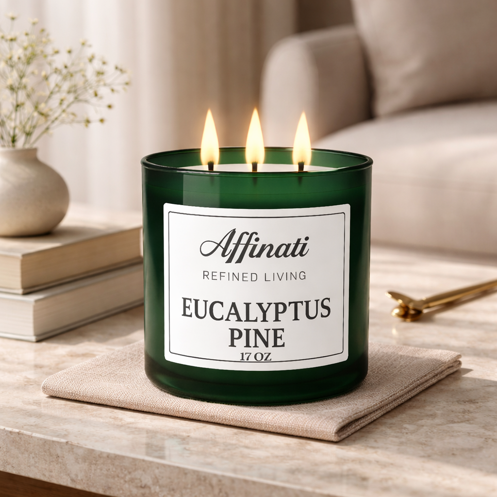 Eucalyptus Pine 3-Wick Candle - Affinati