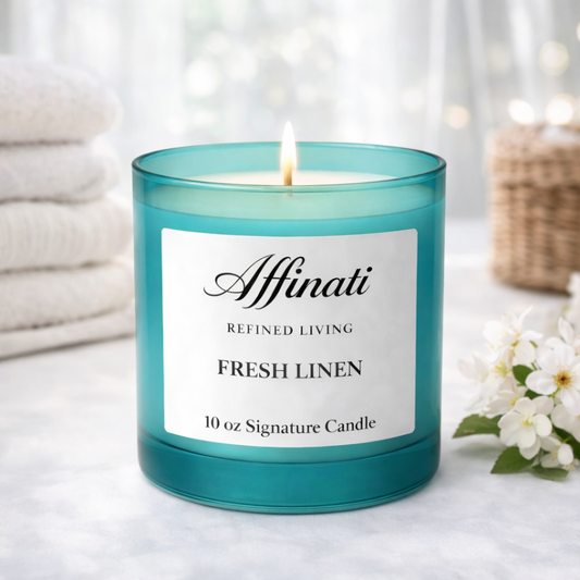 Fresh Linen Signature Candle - Affinati