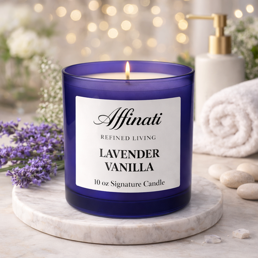 Lavender Vanilla Signature Candle - Affinati