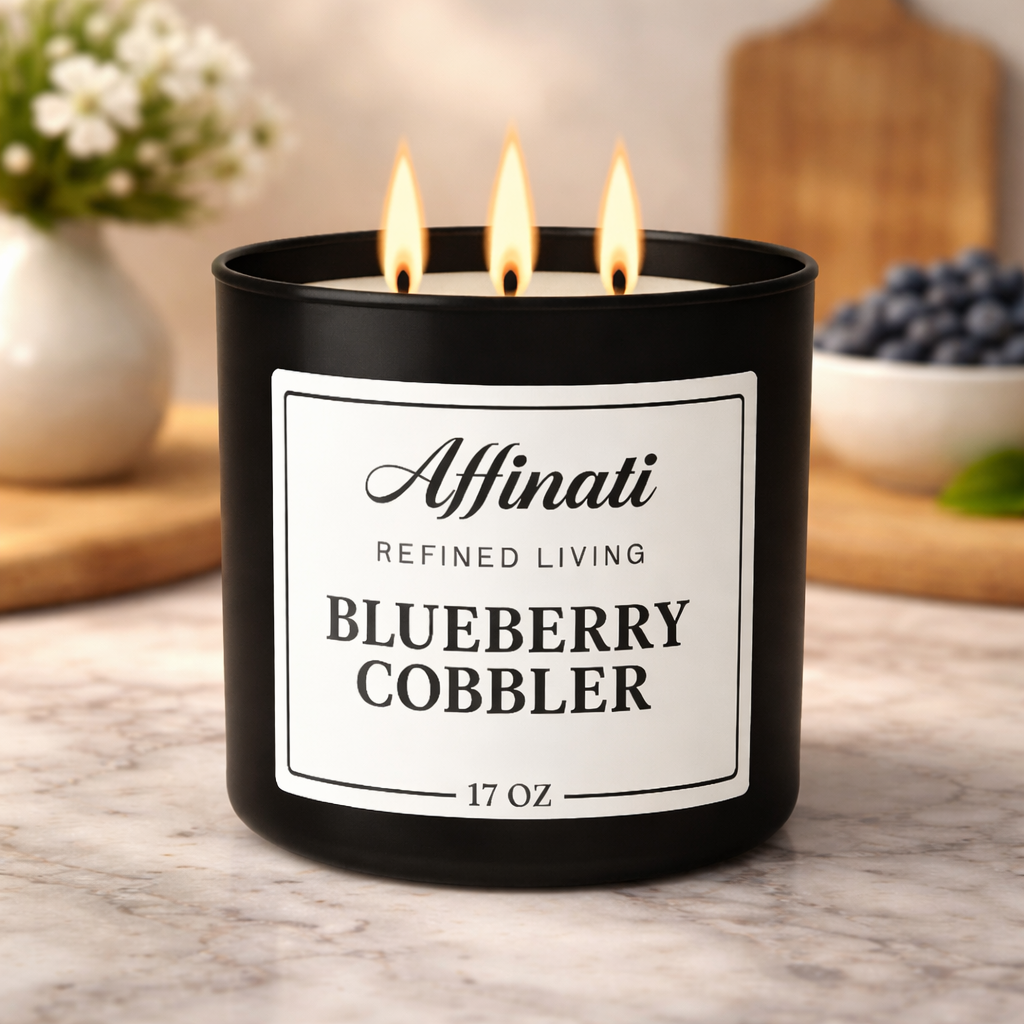 Blueberry Cobbler 3-Wick Candle - Affinati