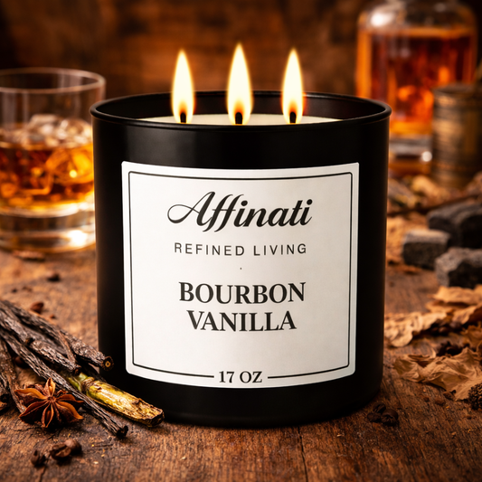 Bourbon Vanilla 3-Wick Candle - Affinati