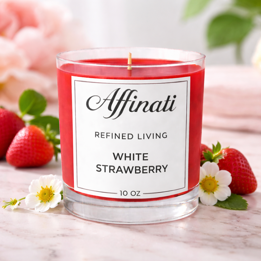 White Strawberry Original Candle - Affinati
