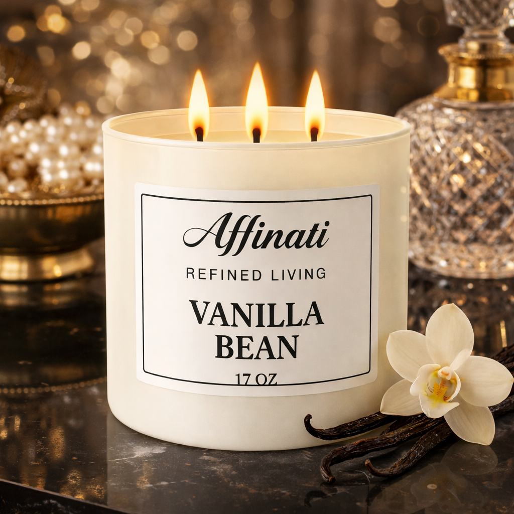 Vanilla Bean 3-Wick Candle - Affinati