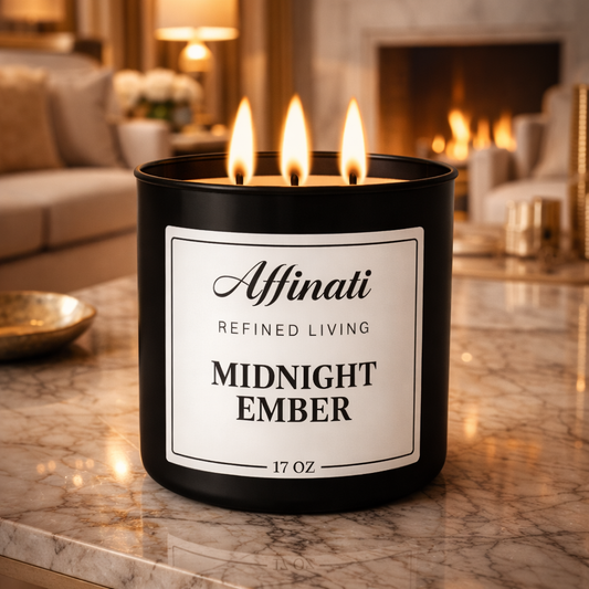 Midnight Ember 3-Wick Candle - Affinati