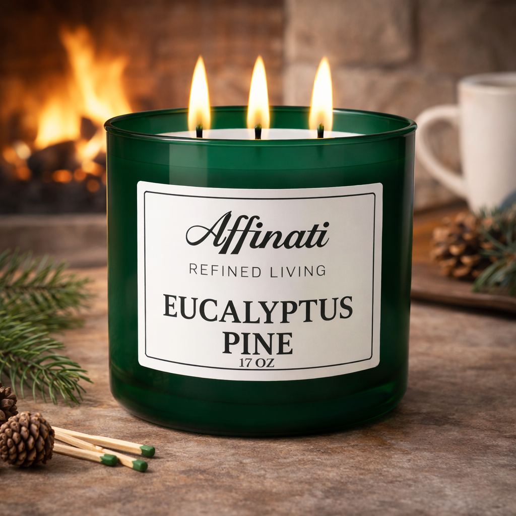 Eucalyptus Pine 3-Wick Candle - Affinati