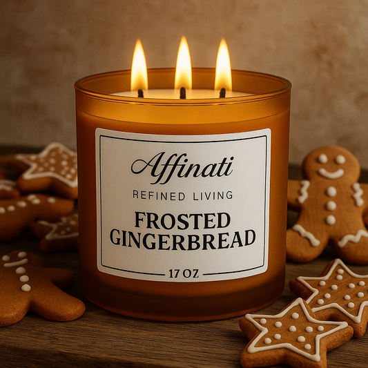 Frosted Gingerbread 3-Wick Candle - Affinati