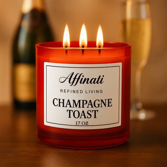 Champagne Toast 3-Wick Candle - Affinati