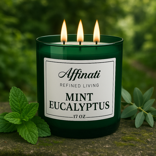 Mint Eucalyptus 3-Wick Candle - Affinati