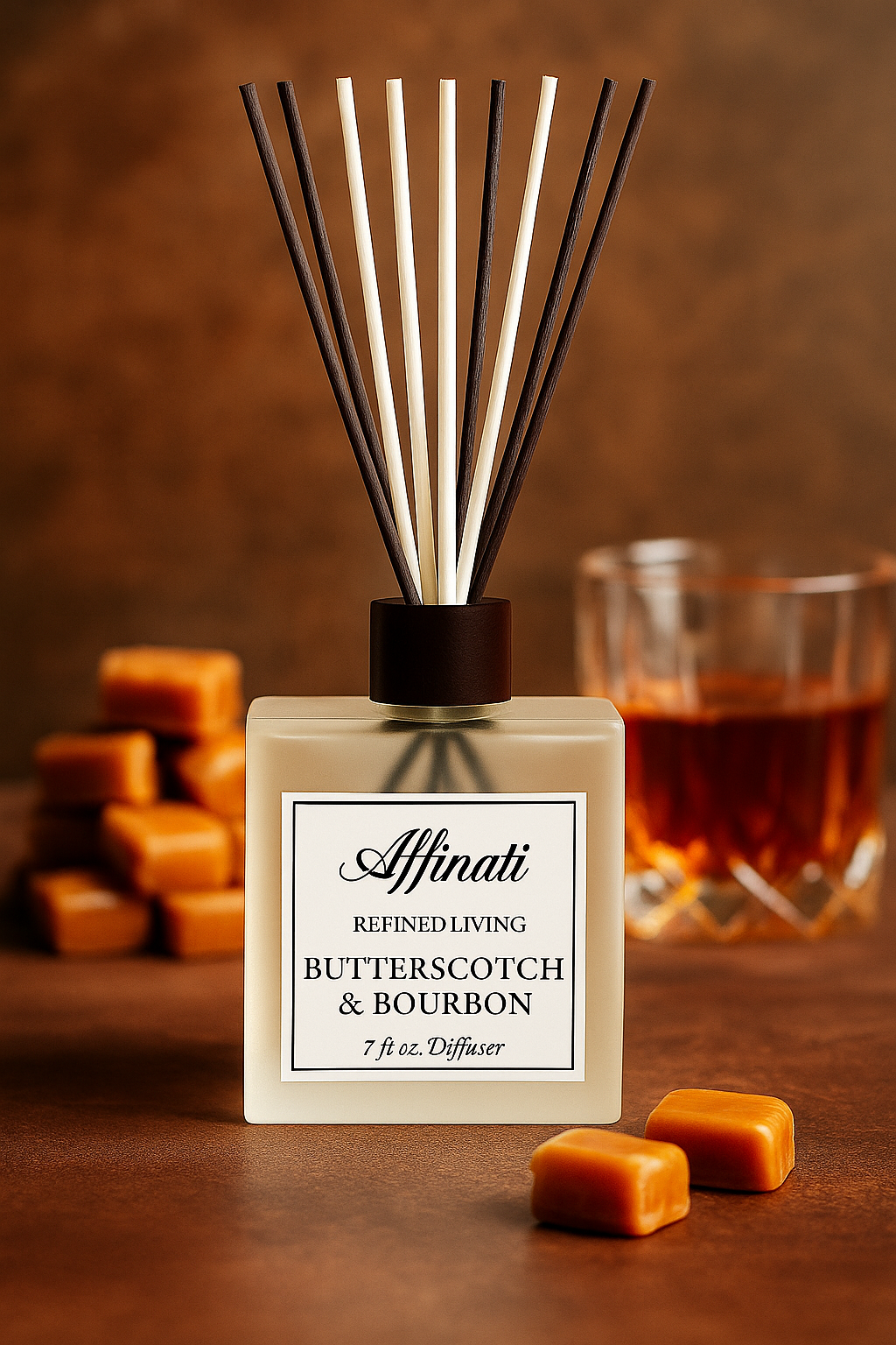 Butterscotch & Bourbon Reed Diffuser - Affinati