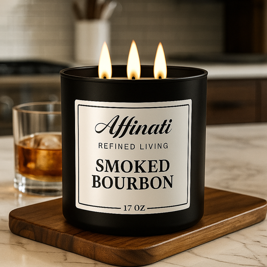 Smoked Bourbon 3-Wick Candle - Affinati