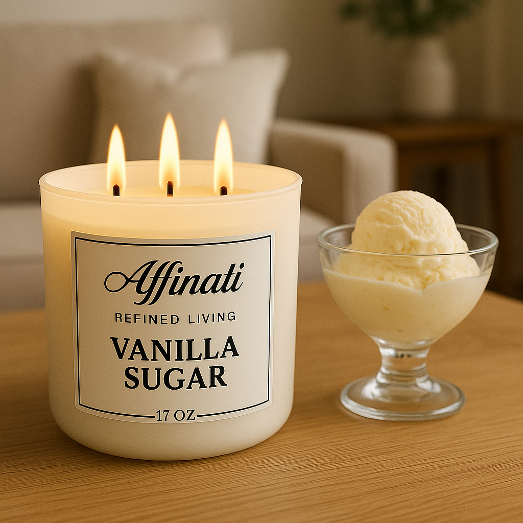 Vanilla Sugar 3-Wick Candle - Affinati