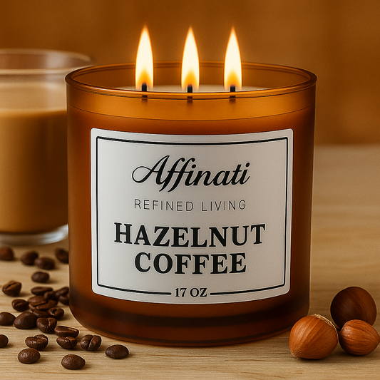 Hazelnut Coffee 3-Wick Candle - Affinati