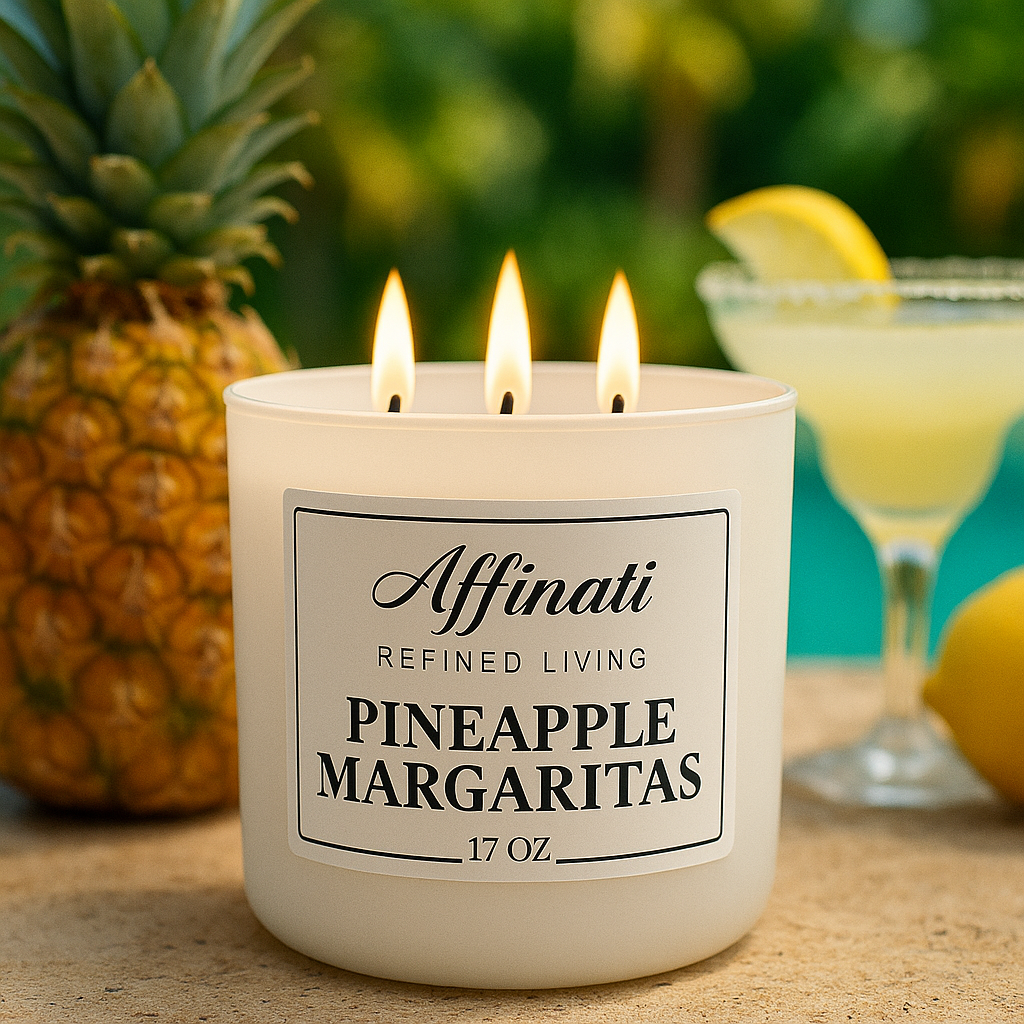 Pineapple Margaritas 3-Wick Candle - Affinati