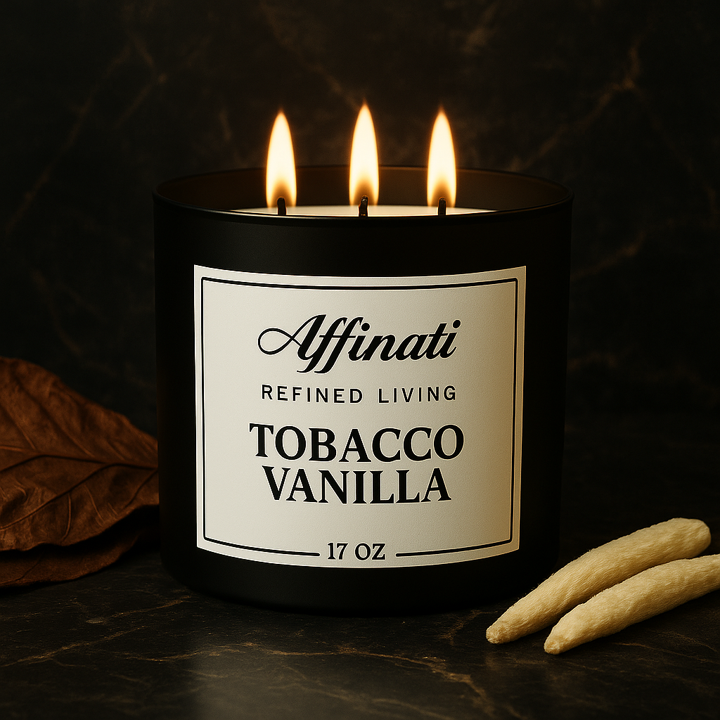 Tobacco Vanilla 3-Wick Candle - Affinati