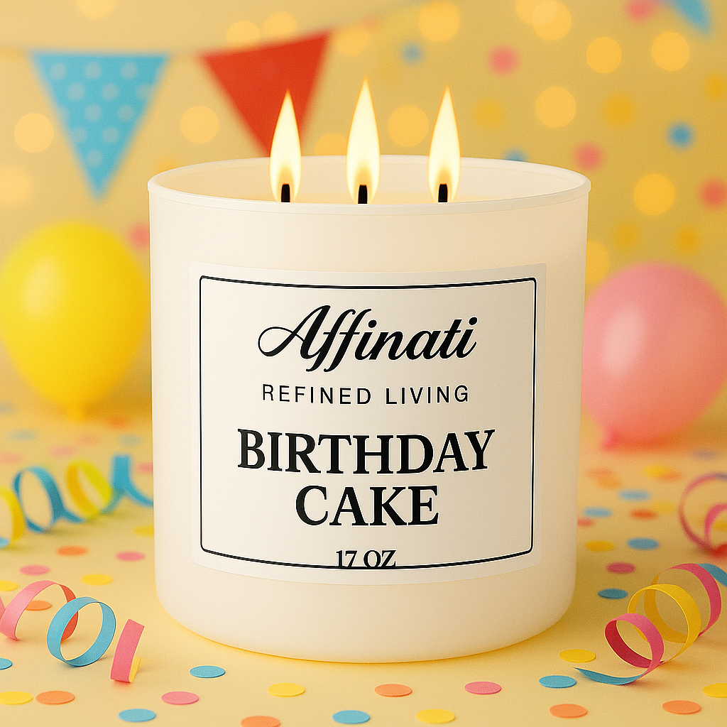 Birthday Cake 3-Wick Candle - Affinati