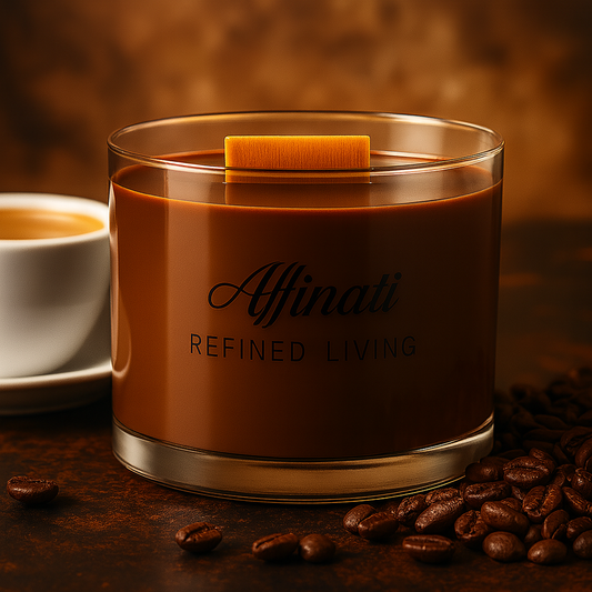 Espresso Luxe Wooden Wick Candle - Affinati
