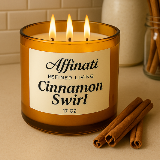 Cinnamon Swirl 3-Wick Candle - Affinati