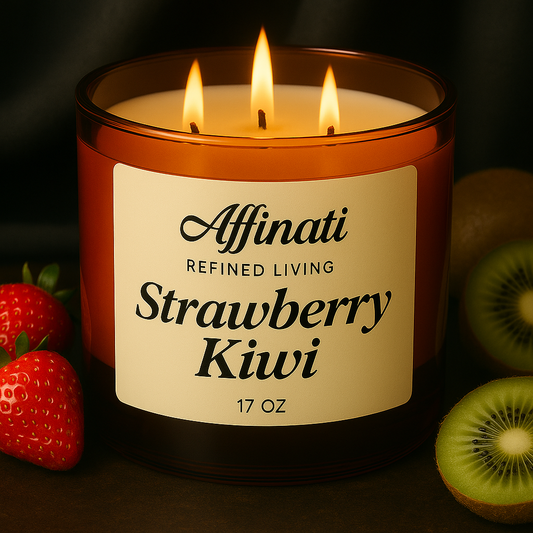 Strawberry Kiwi 3-Wick Candle - Affinati