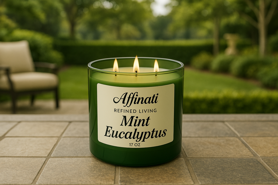 Mint Eucalyptus 3-Wick Candle - Affinati
