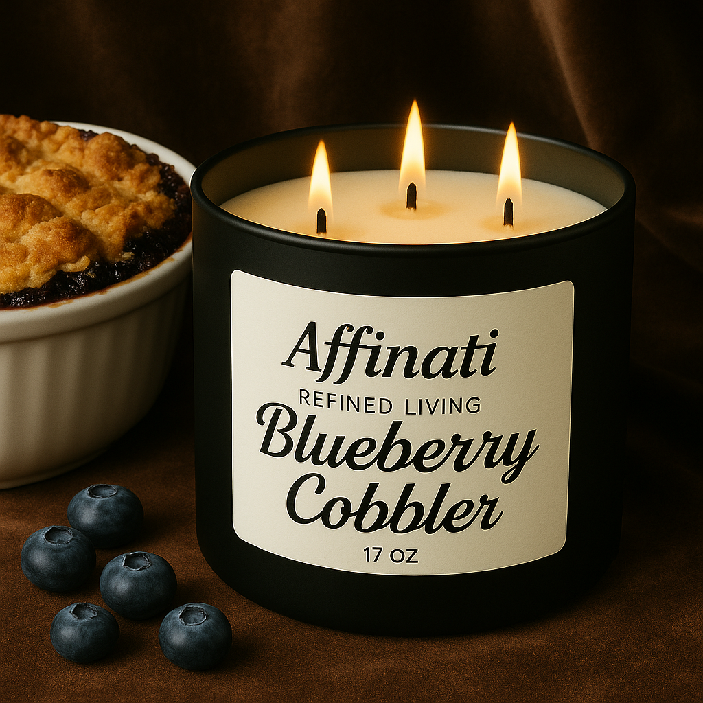 Blueberry Cobbler 3-Wick Candle - Affinati