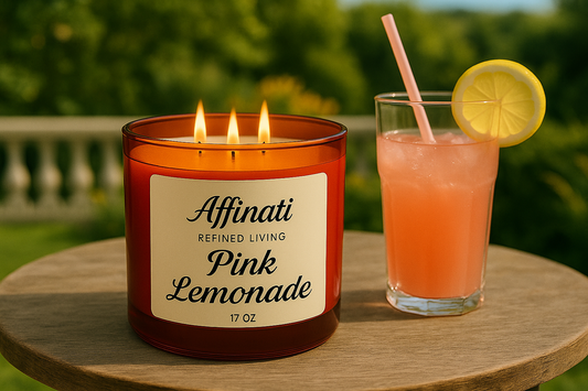 Pink Lemonade 3-Wick Candle - Affinati