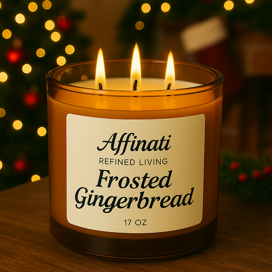 Frosted Gingerbread 3-Wick Candle - Affinati