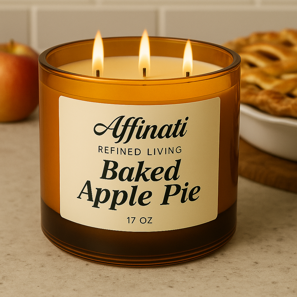 Baked Apple Pie 3-Wick Candle - Affinati