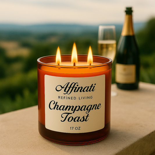 Champagne Toast 3-Wick Candle - Affinati