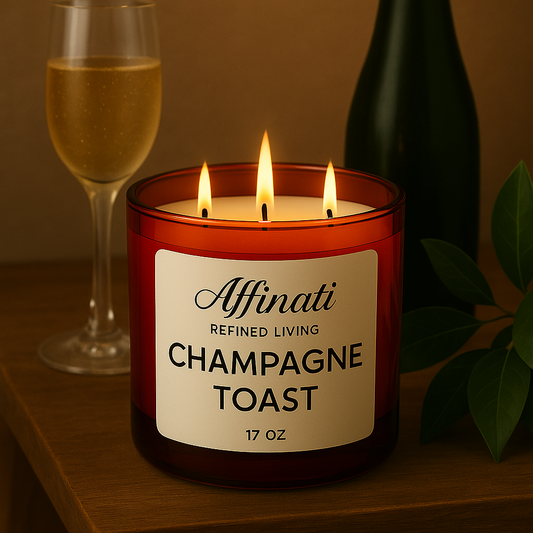 3-Wick Champagne Toast Candle - Affinati