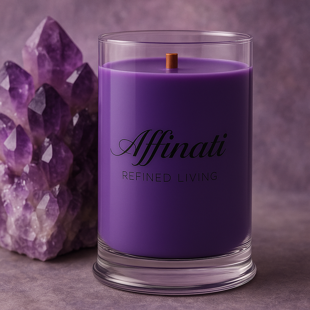 Amethyst Grove Wooden Wick Candle - Affinati