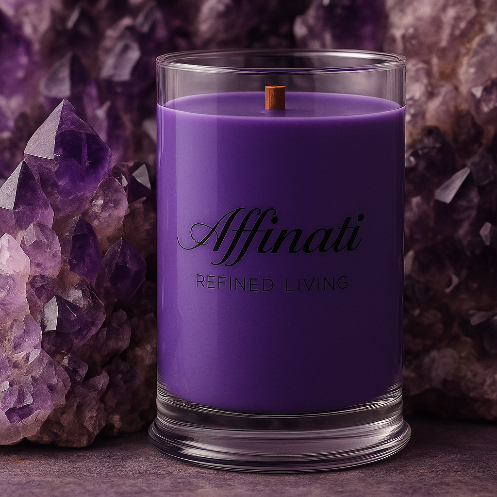 Amethyst Grove Wooden Wick Candle - Affinati