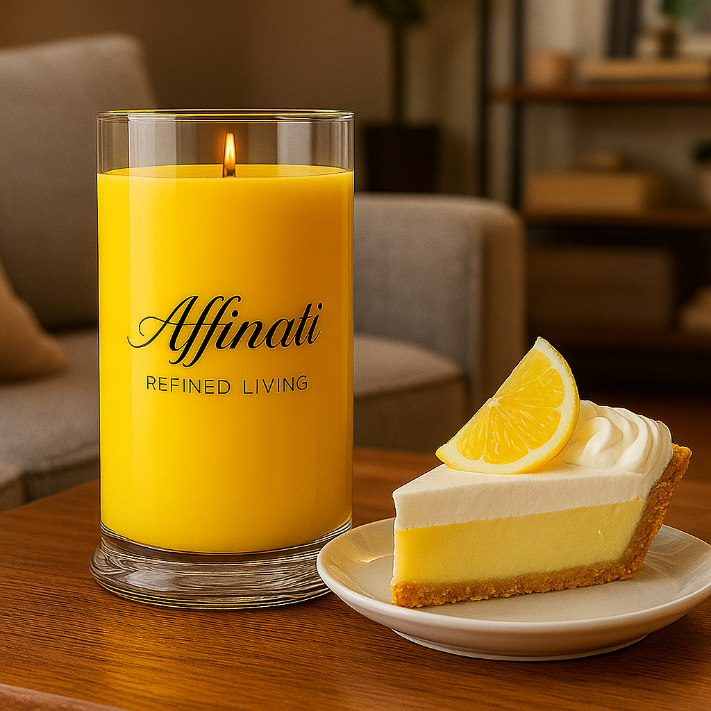 Lemon Creme Wooden Wick Candle - Affinati