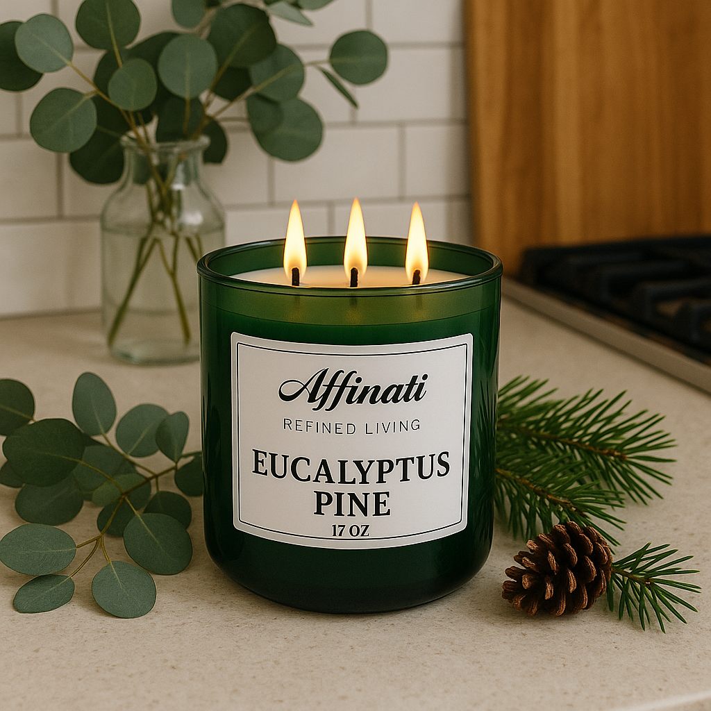 Eucalyptus Pine 3-Wick Candle - Affinati