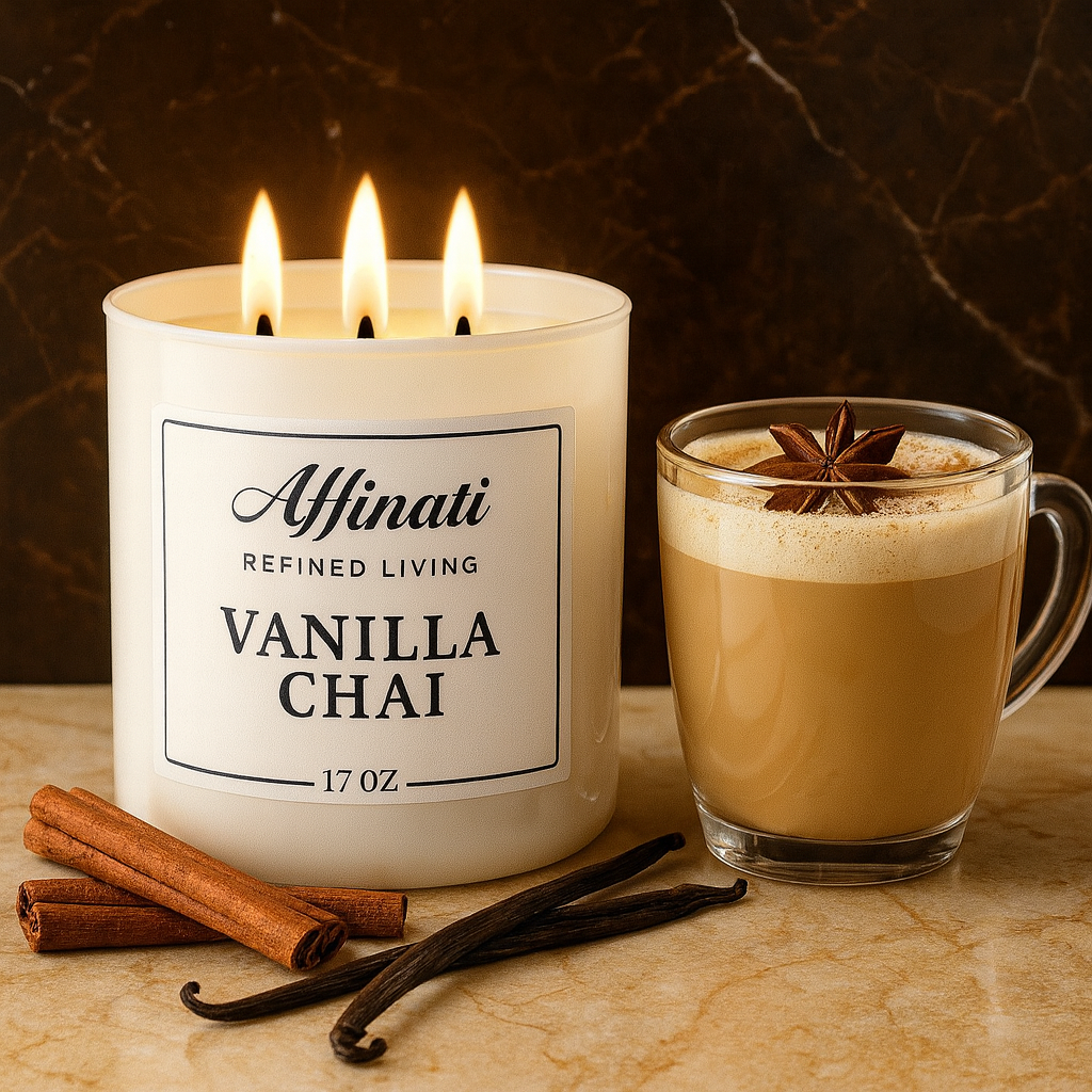 Vanilla Chai 3-Wick Candle - Affinati